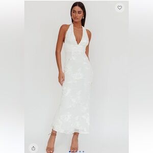 Cipriana Backless Halter Maxi Dress